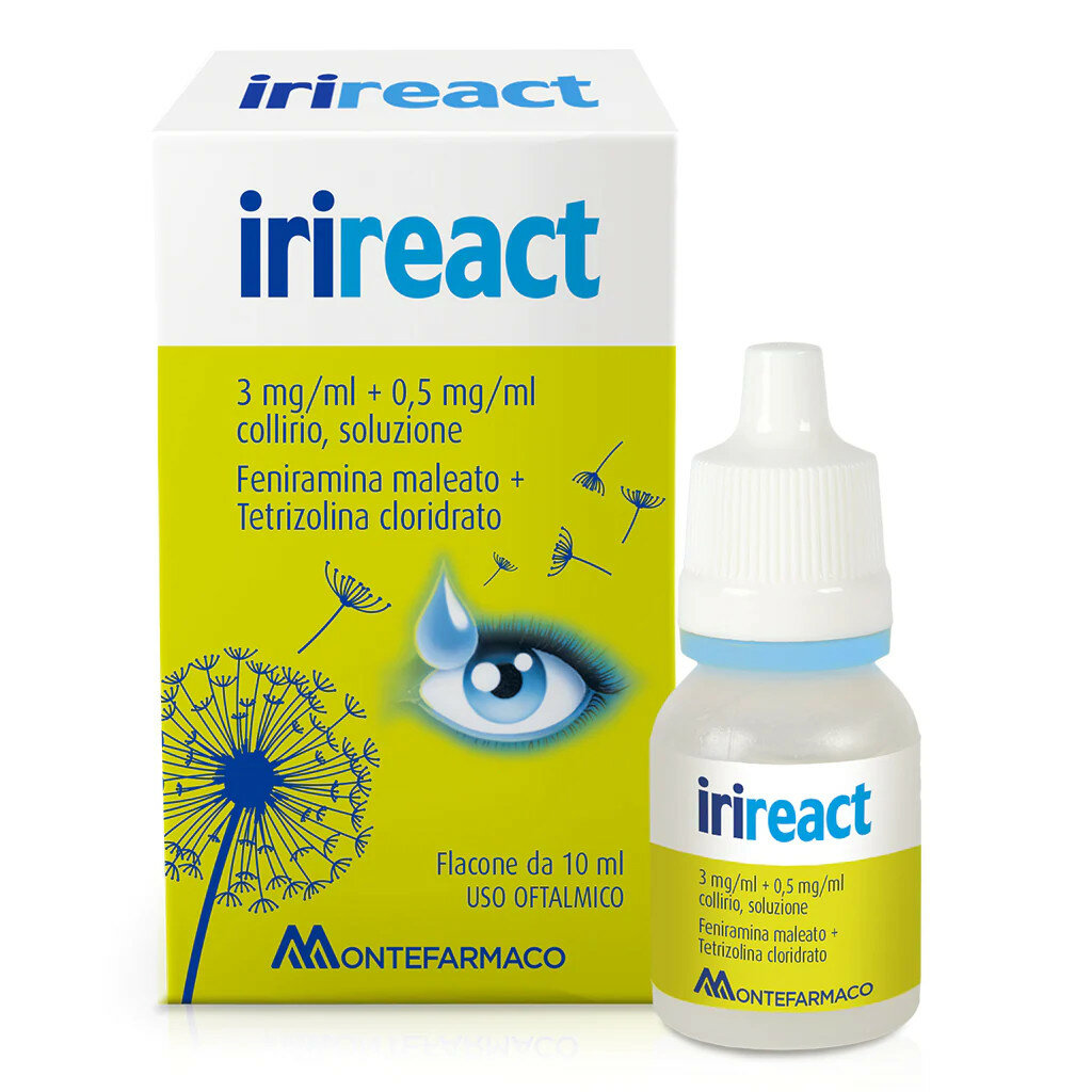 Irireact Collirio 1 Flacone Da 10ml 3mg/ml + 0,5mg/ml-2