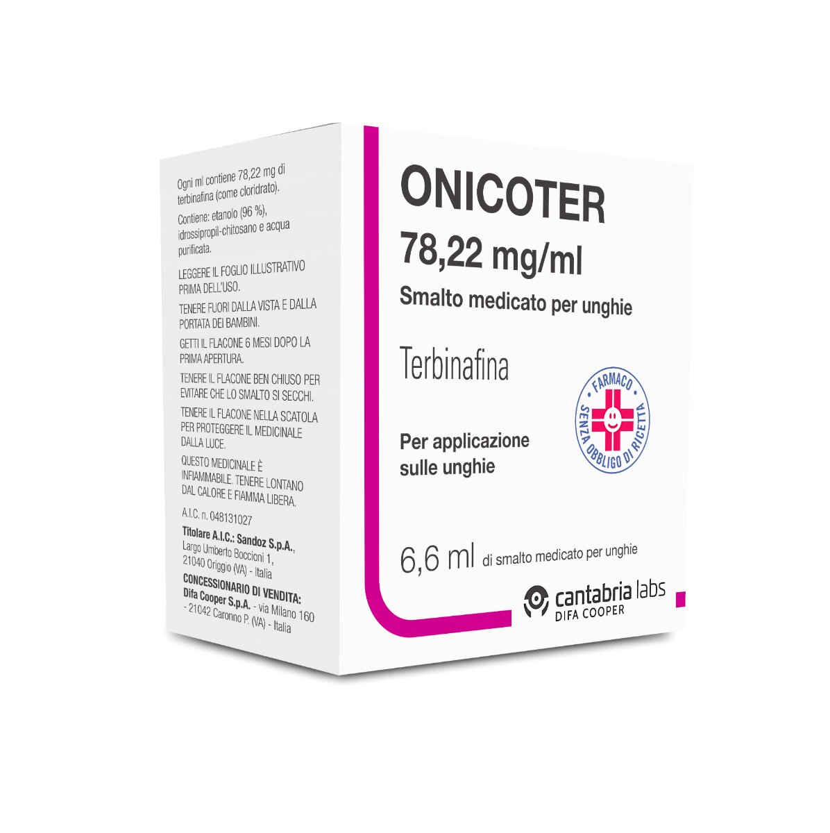 Onicoter smalto medicato per unghie 6,6ml-2