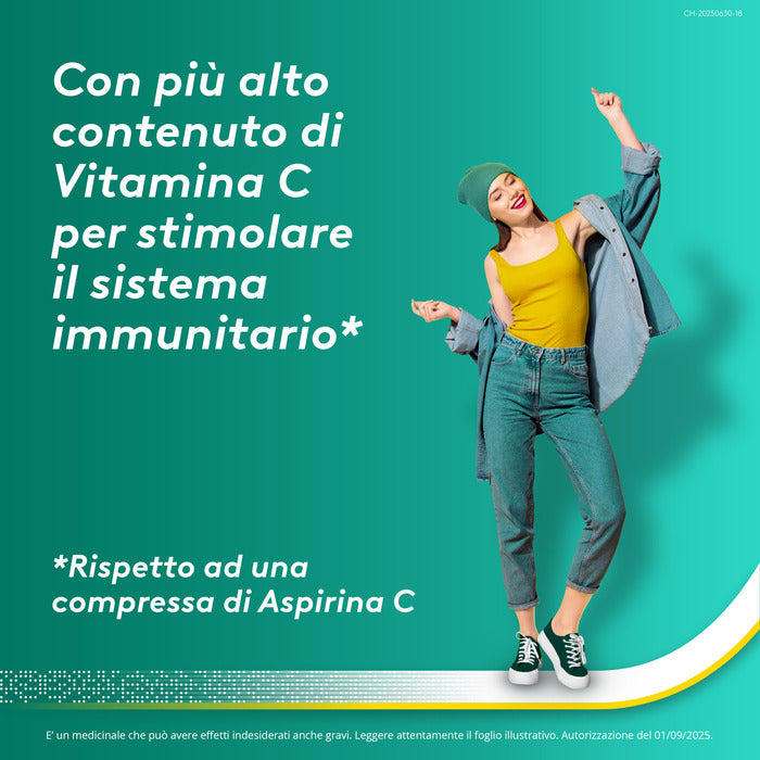 AspirinaACT C antinfiammatorio e antidolorifico per Febbre e  Influenza con Vitamina C 10 Cpr Eff-18