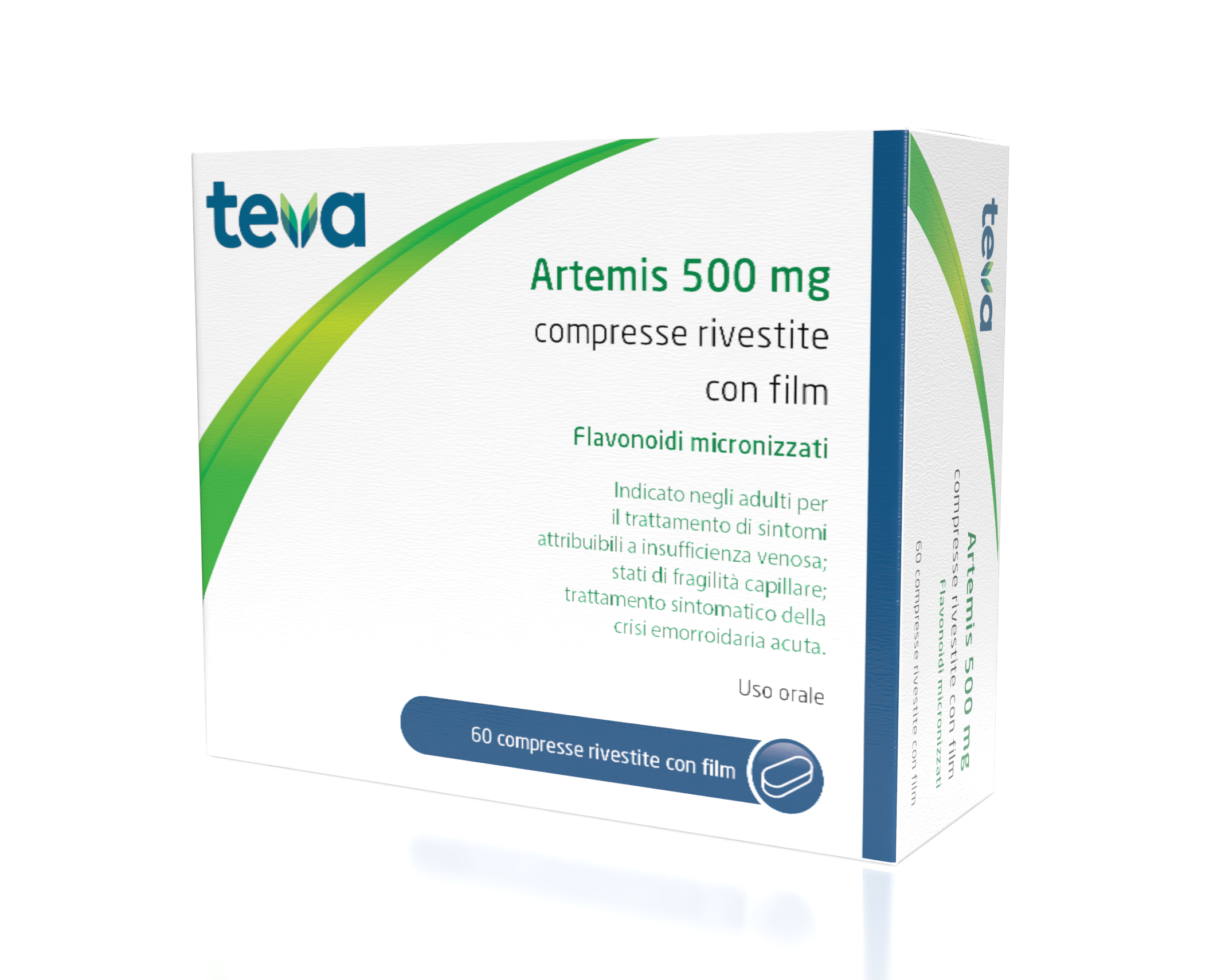 Artemis 500 mg Compresse Rivestite con Film 60 Compresse in Blister Pvc/al-0
