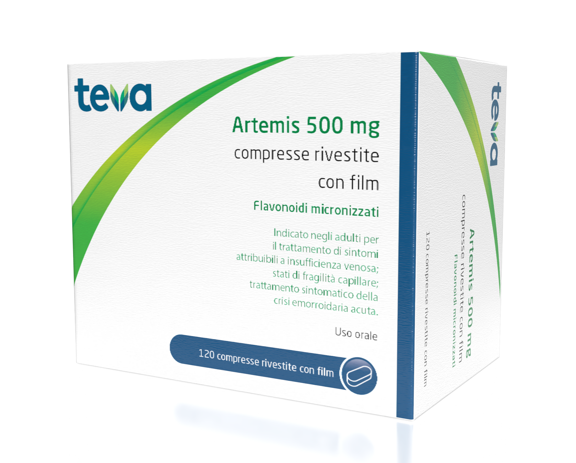 Artemis 500 mg Compresse Rivestite con Film 120 Compresse in Blister Pvc/al-0