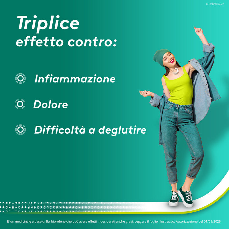 Aspi Gola Dol Caramelle Gola Antinfiammatorio per Mal di gola 16 Pastiglie Senza Zucchero Arancia-11