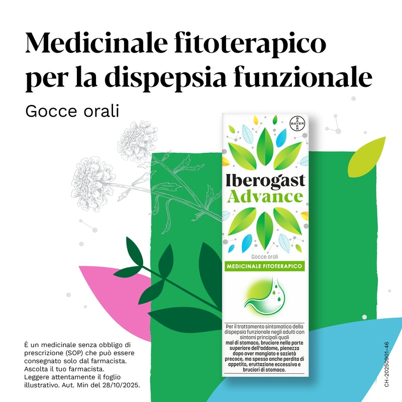 Iberogastadvance Gocce Orali Liquido 1 Flacone in Vetro da 50 ml con Applicatore Contagocce-3