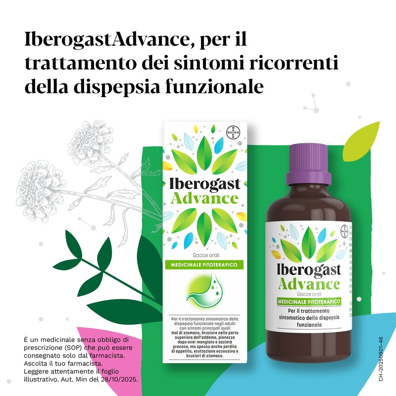 Iberogastadvance Gocce Orali Liquido 1 Flacone in Vetro da 100 ml con Applicatore Contagocce-6