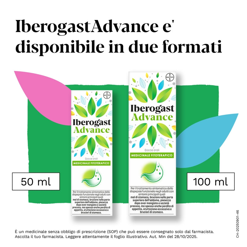 Iberogastadvance Gocce Orali Liquido 1 Flacone in Vetro da 100 ml con Applicatore Contagocce-11