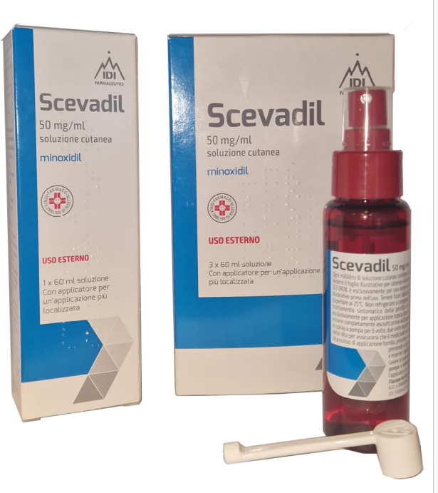 Scevadil 50 Mg/ml Soluzione Cutanea 1 Contenitore Multidose con Pompa Dosatrice in Pet da 60 ml-0