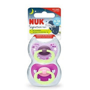 Nuk Signature Night Succhietto Silicone 6-12 Mesi 2 Pezzi-1