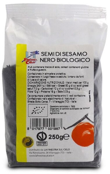 La Finestra sul Cielo semi di sesamo nero BIO 250g-2