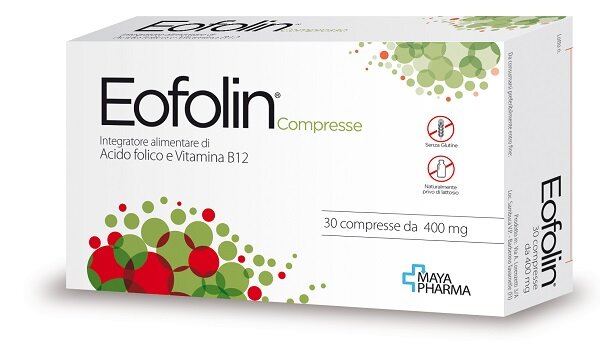 Eofolin integratore di acido folico e vitamina B12 30 compresse-2