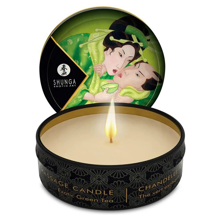 Shunga Candela Massaggi Tè Verde 30ml-1
