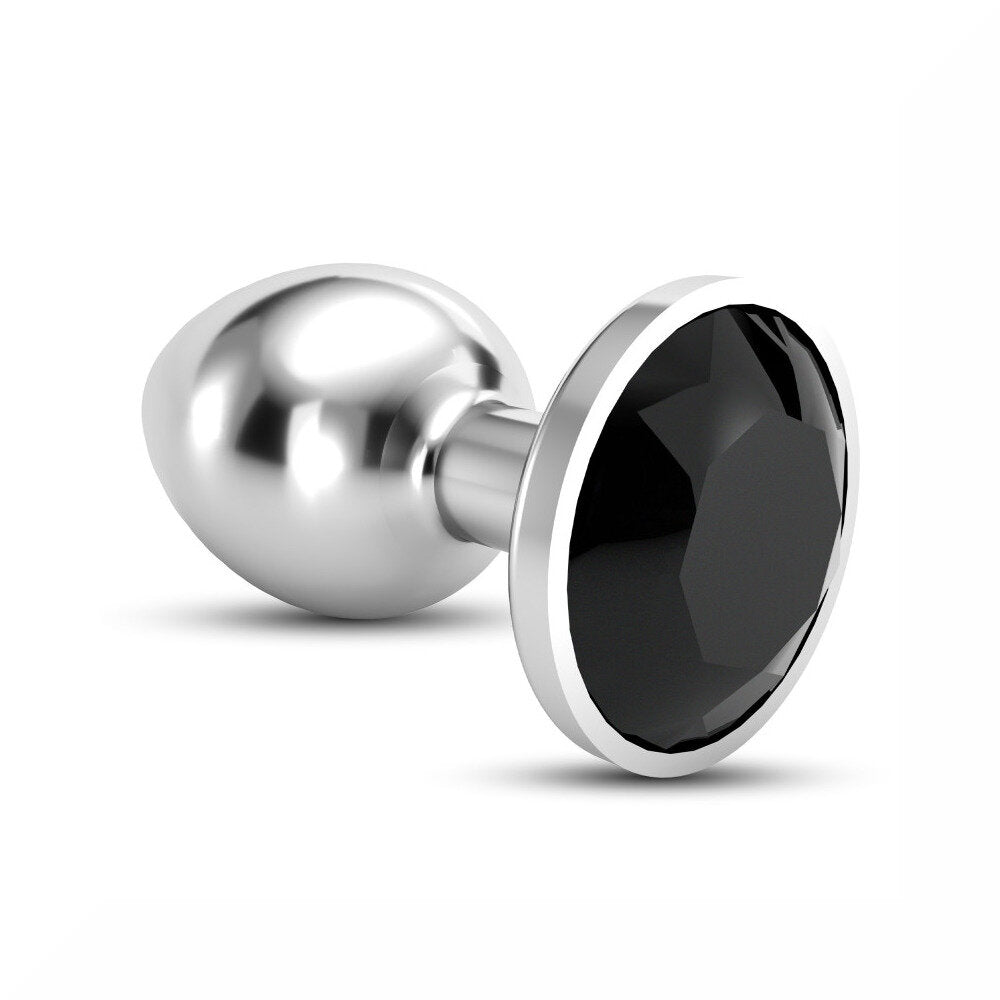 Crushious Plug Anale Bijou Gioiello Nero Grande-1