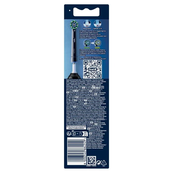 Oral-B Testine Di Ricambio Pro Cross Action Black 3 Pezzi-11