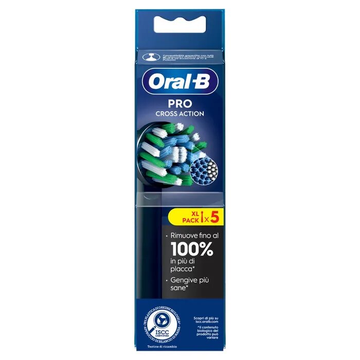 Oral-B Testine Di Ricambio Pro Cross Action Black 5 Pezzi-10