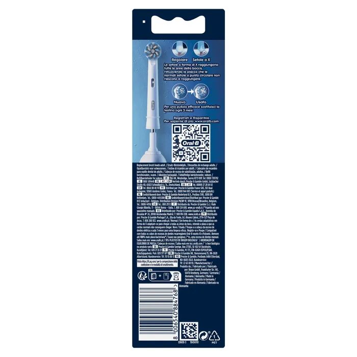 Oral-B Power Refill EB60-3 Sensitive Clean 3 Testine Di Ricambio-14
