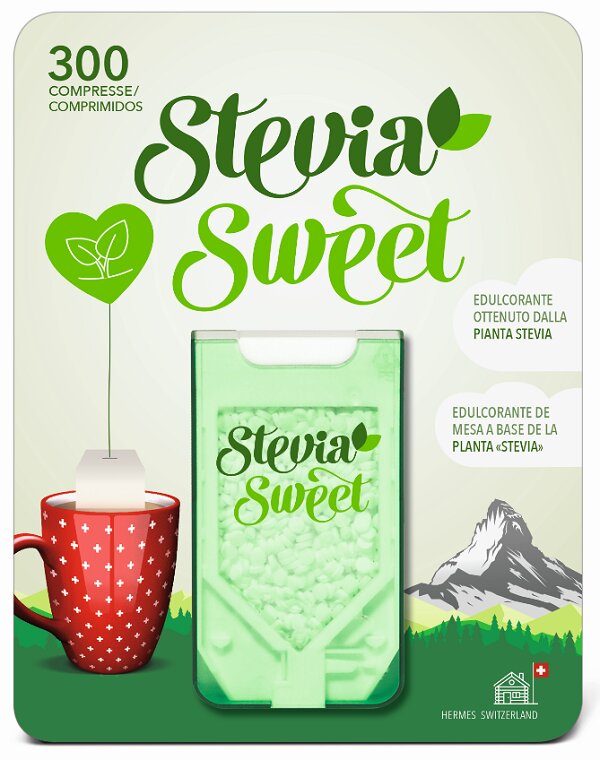 Stevia sweet dolcificante naturale 300 compresse-2