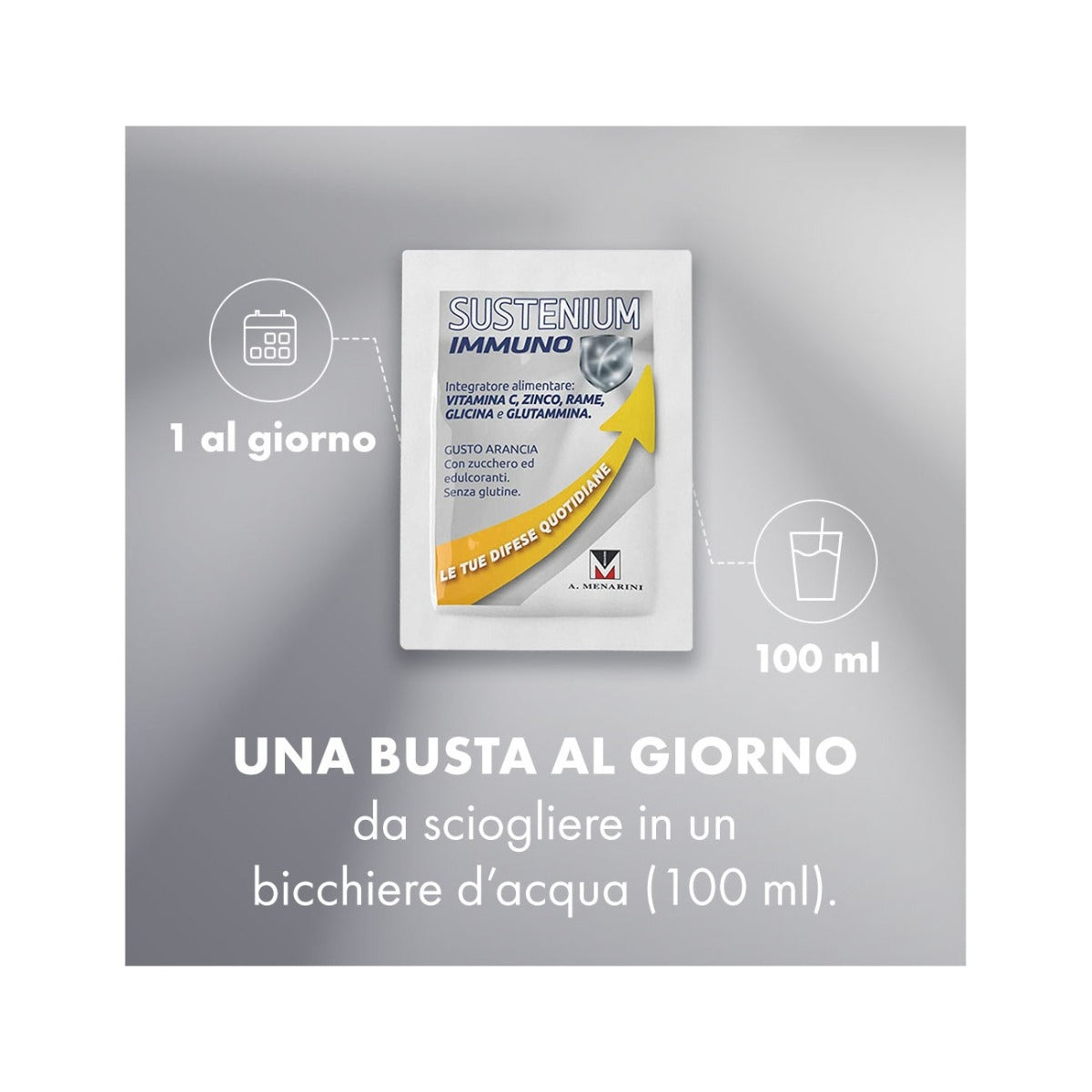 Sustenium immuno 14 bustine gusto Arancia-14