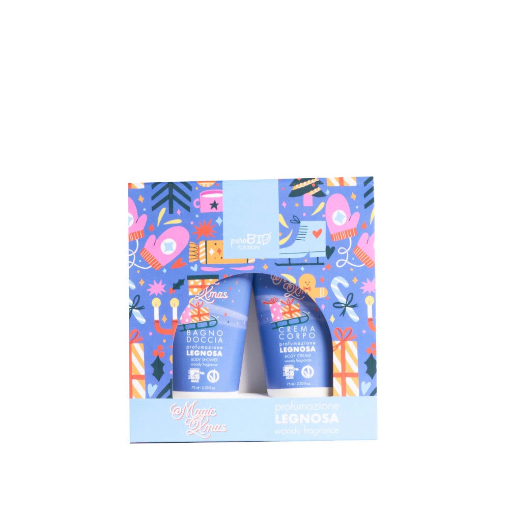 Purobio For Skin Kit Fragranza Legnosa Crema Corpo 75ml + Bagno Doccia 75ml-1