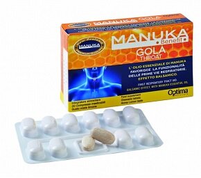 Optima Manuka Benefit Gola Voce 20 compresse masticabili-2