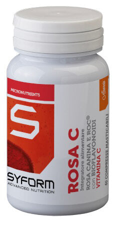 Syform Rosa C Ad Azione Antiossidante E Di Sostegno 60 Compresse Masticabili Gusto Arancia-2