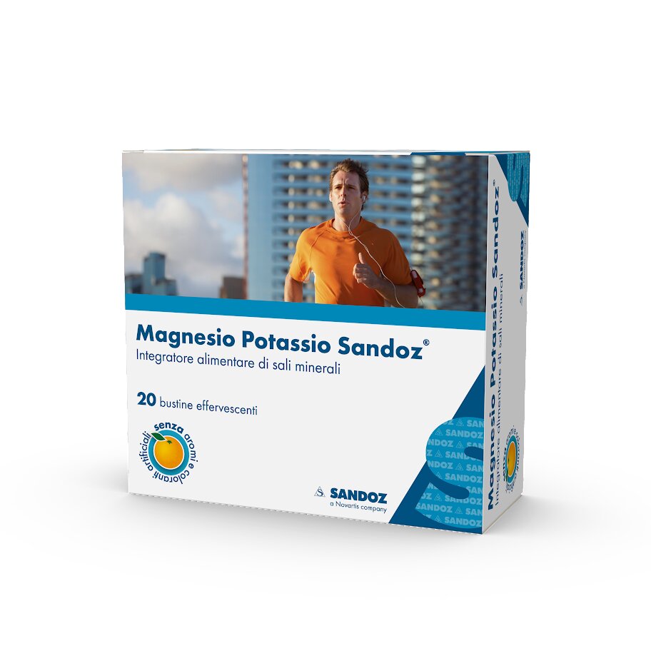 Integratore di Magnesio e Potassio Sandoz 20 bustine-2