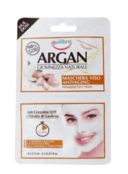 Equilibra Argan maschera viso antiaging 2 maschere monouso da 7,5ml-1