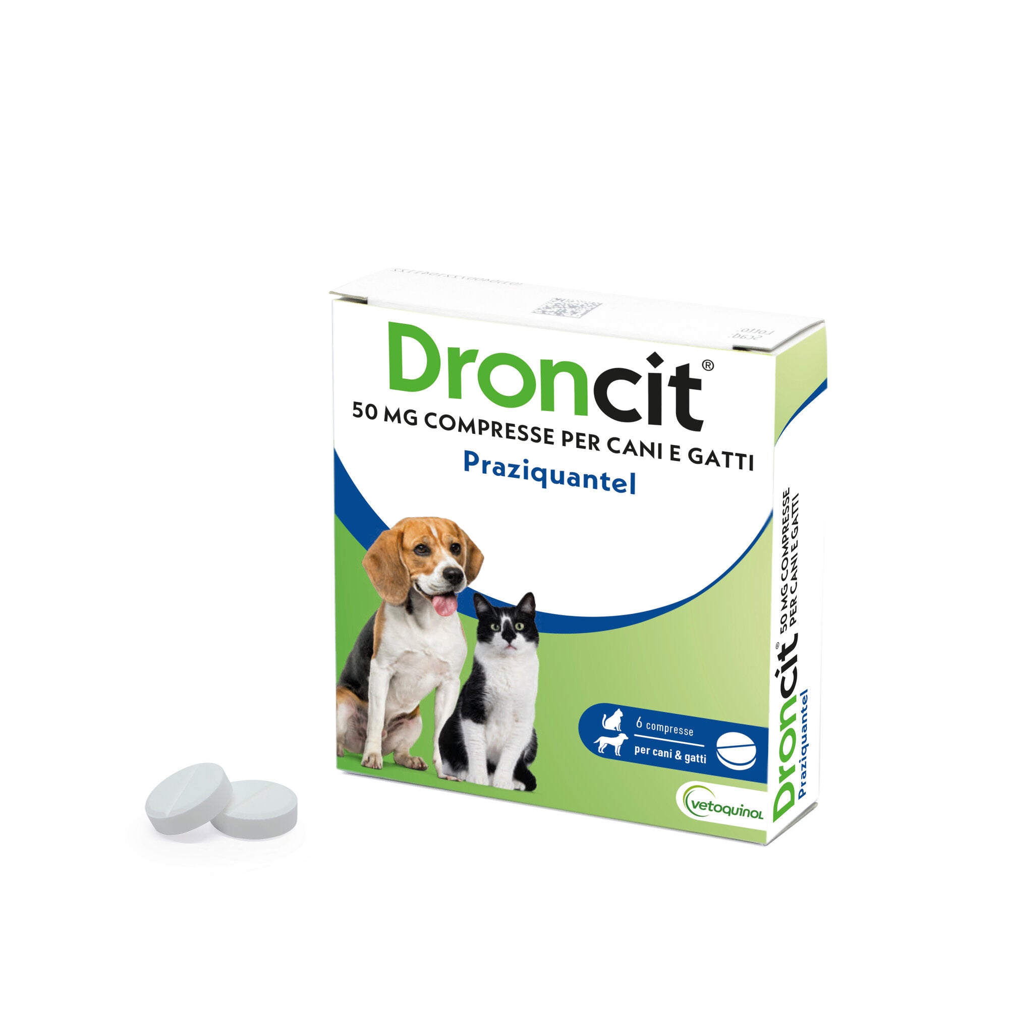 Droncit  50 mg Cane e Gatto 6 compresse-1
