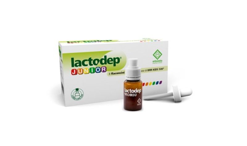 Erbozeta Lactodep Junior integratore di fermenti lattici 8 flaconi-1