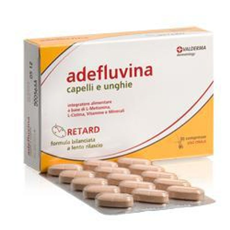 Valderma Adefluvina retard Integratore alimentare Capelli e unghie 30 Compresse-1