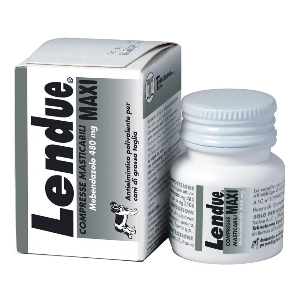 Lendue Maxi Mebendazolo 480 mg 8 compresse masticabili-3