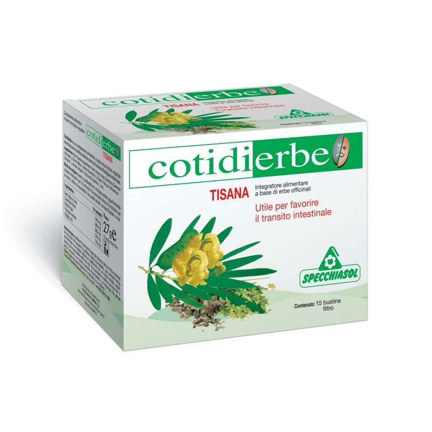 Specchiasol Cotidierbe Tisana benessere intestinale 15 bustine-2