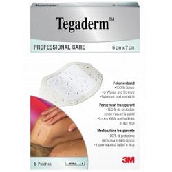 Tegaderm Medicazione Impermeabile Trasparente 5 Pezzi 6x7 cm