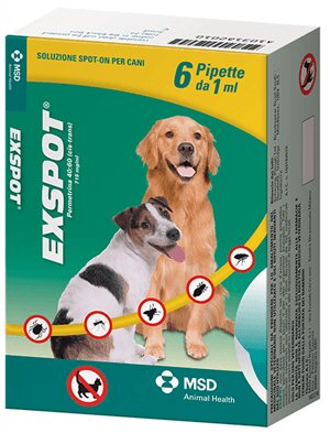 Exspot Spot-On Soluzione 6 Pipette 1ml 715mg/ml Cani-2