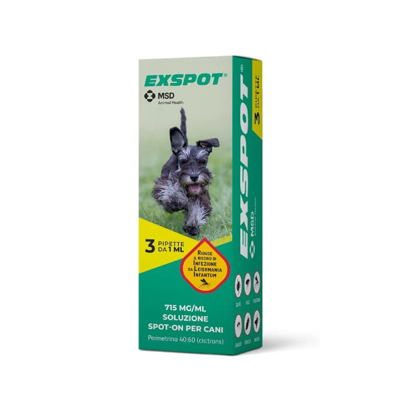 Exspot 715mg/ml Soluzione Spot-on Per Cani 3 Pipette-1