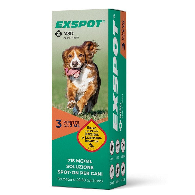 Exspot 715mg/ml Soluzione Spot-on Per Cani 3 Pipette Da 2ml-1