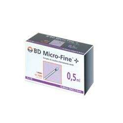 BD Micro-Fine + 0,5 ml siringhe da insulina internamente sterili 3 x 10-2