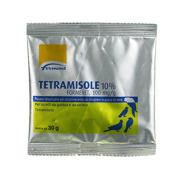 Tetramisole 10% formevet 100mg/g polvere per uccelli 30 g-2