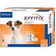 Virbac Effitix 67mg/600 mg Soluzione Spot-on per cani 4-10kg 4 pipette-2
