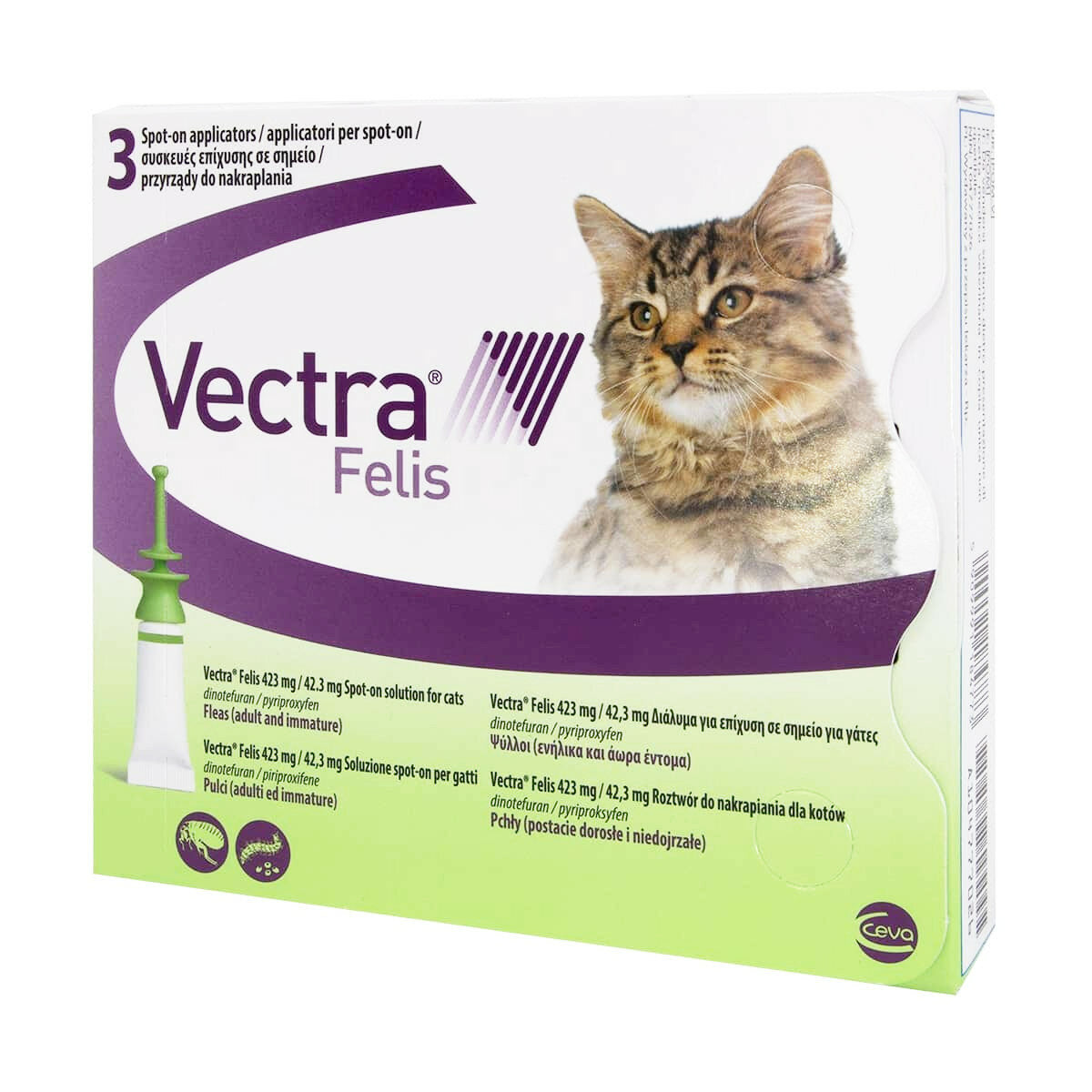 Vectra Felis Soluzione antiparassitaria Spot-on per gatti 3 pipette-2