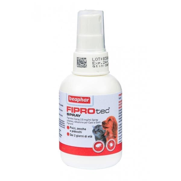 Fiprotec Spray Antiparassitario Cani/Gatti Uso Topico 1 Flacone Da 100ml-2