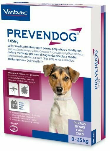 Prevendog 2 Collari Medicati 26,4g 60cm Cani Taglia Piccola/Media 25kg-2