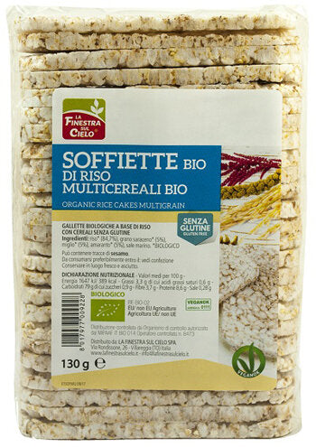 Soffiette Bio di riso multicereali senza glutine 130g-2