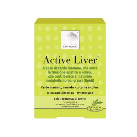 New Nordic Active Liver integratore funzione epatica e metabolismo lipidi 60 compresse-2
