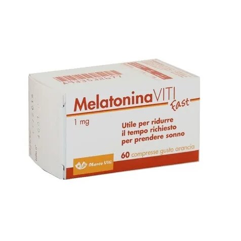 Marco Viti Melatonina Fast utile per l'insonnia gusto Arancia 60 compresse-2