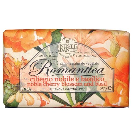 Nesti Dante Romantica Sapone Vegetale Ciliegio Nobile E Basilico 250g-2