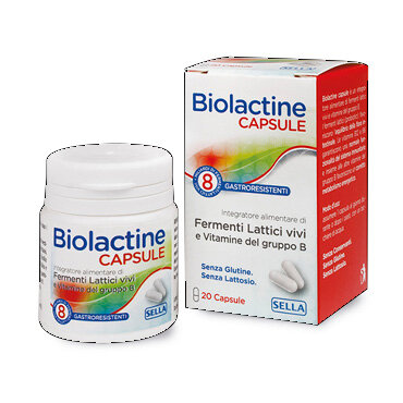 Biolactine Capsule per l'equilibrio della flora intestinale 20 capsule-2