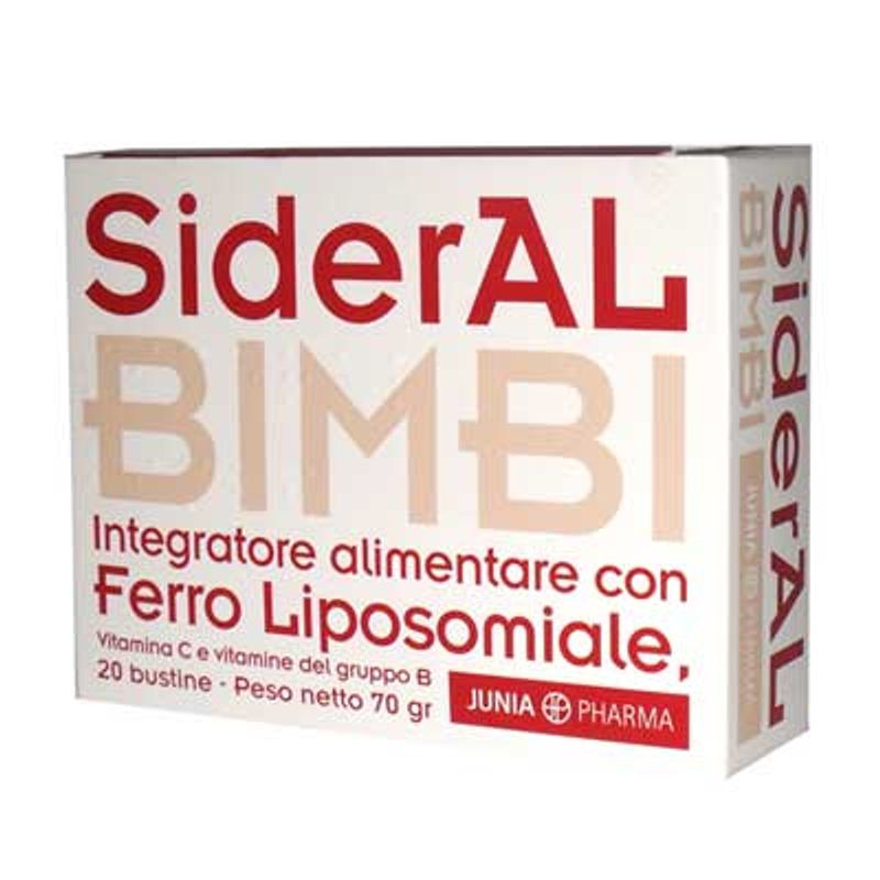 Sideral Bimbi integratore a base di Ferro e vitamina C 20 bustine-1
