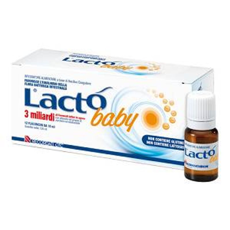 Lacto' Baby 3 miliardi di fermenti lattici 12 flaconcini-1