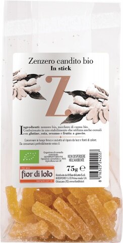 Fior di Loto - Zenzero candito Biologico 75g-2
