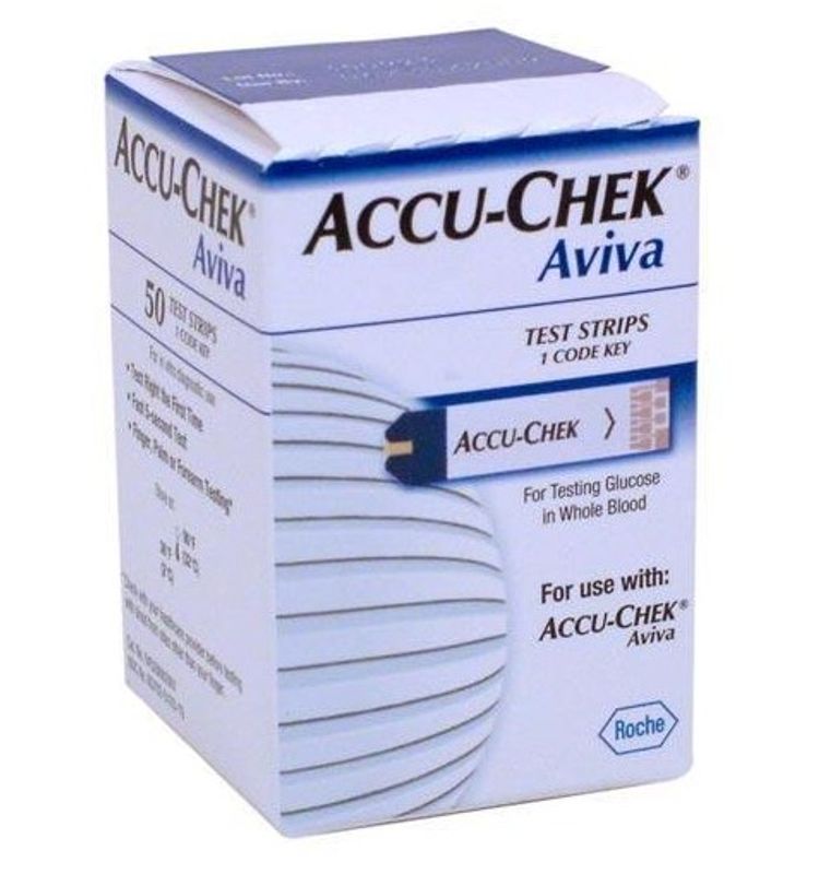 50 strisce reattive per Accu Chek Aviva-1