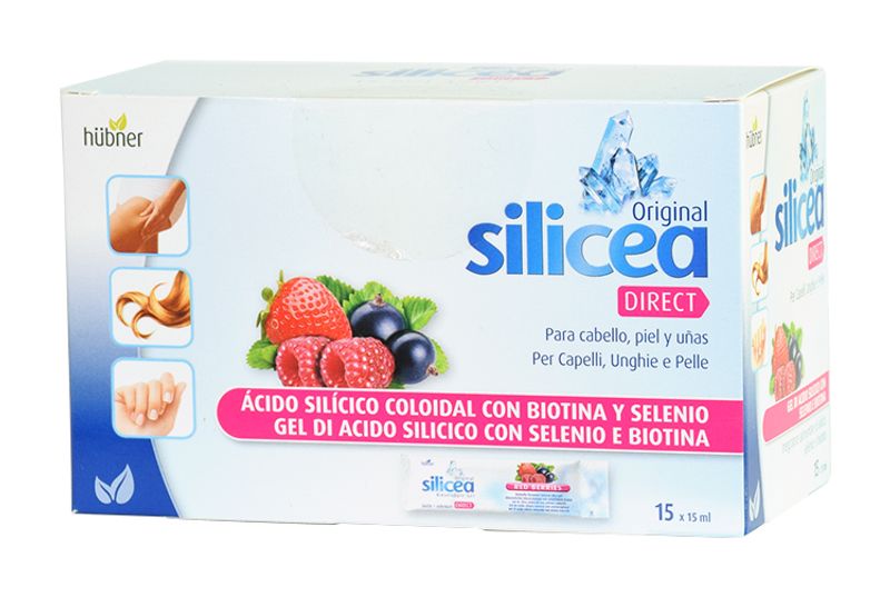 Hubner Original Silicea Direct  gel di acido silicio con selenio e biotina 15 bustine-1